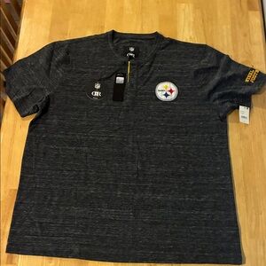 NFL Steelers Charcoal Short Sleeve Tee